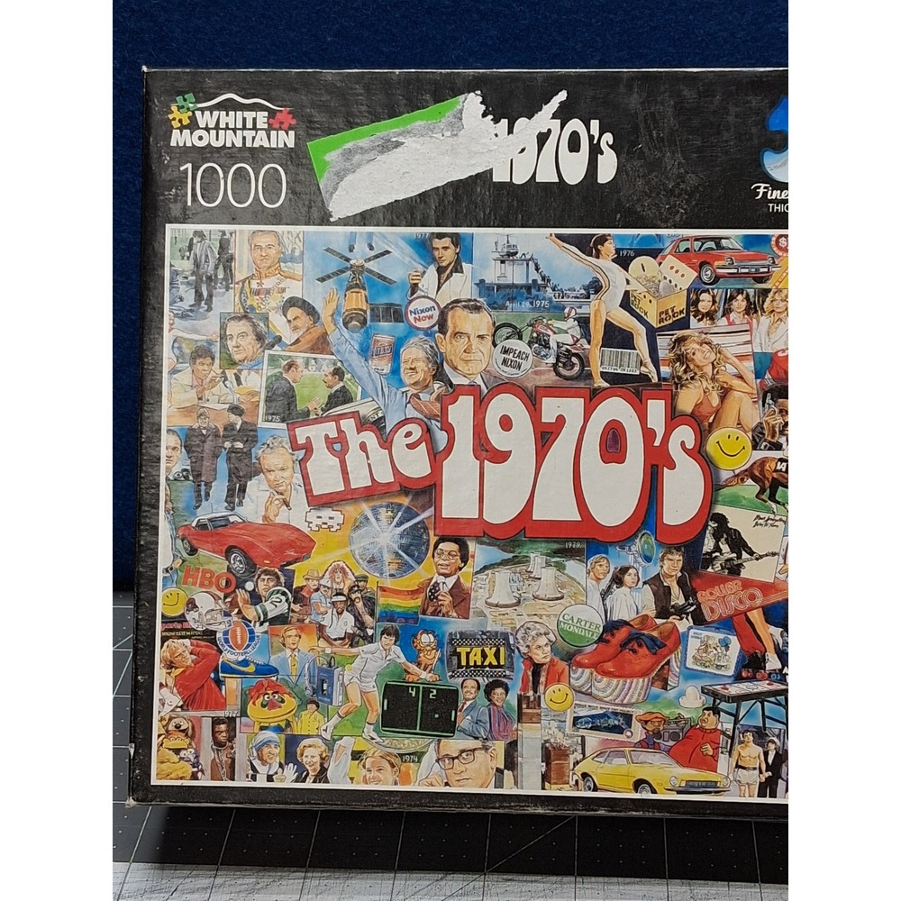 White Mountain Jigsaw Puzzle 1000 Piece The 1970s Collage James Mellett
